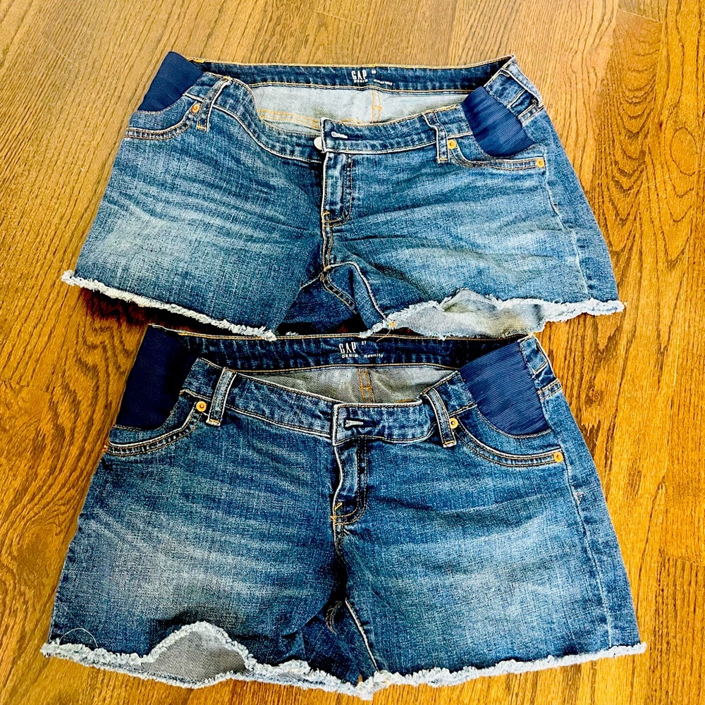 GAP Maternity Blue Jean Shorts